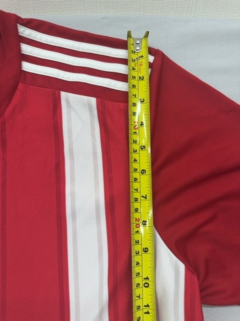 Adidas Striped 24 Jersey XL White/Red AeroReady Primegreen