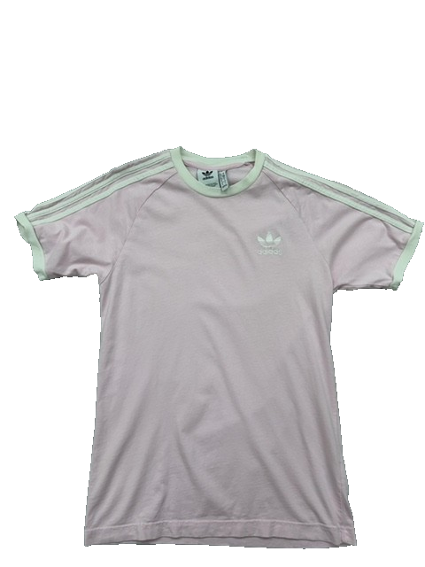 Adidas Originals Women's Pink T-Shirt – Size S, Short Sleeve, Cotton