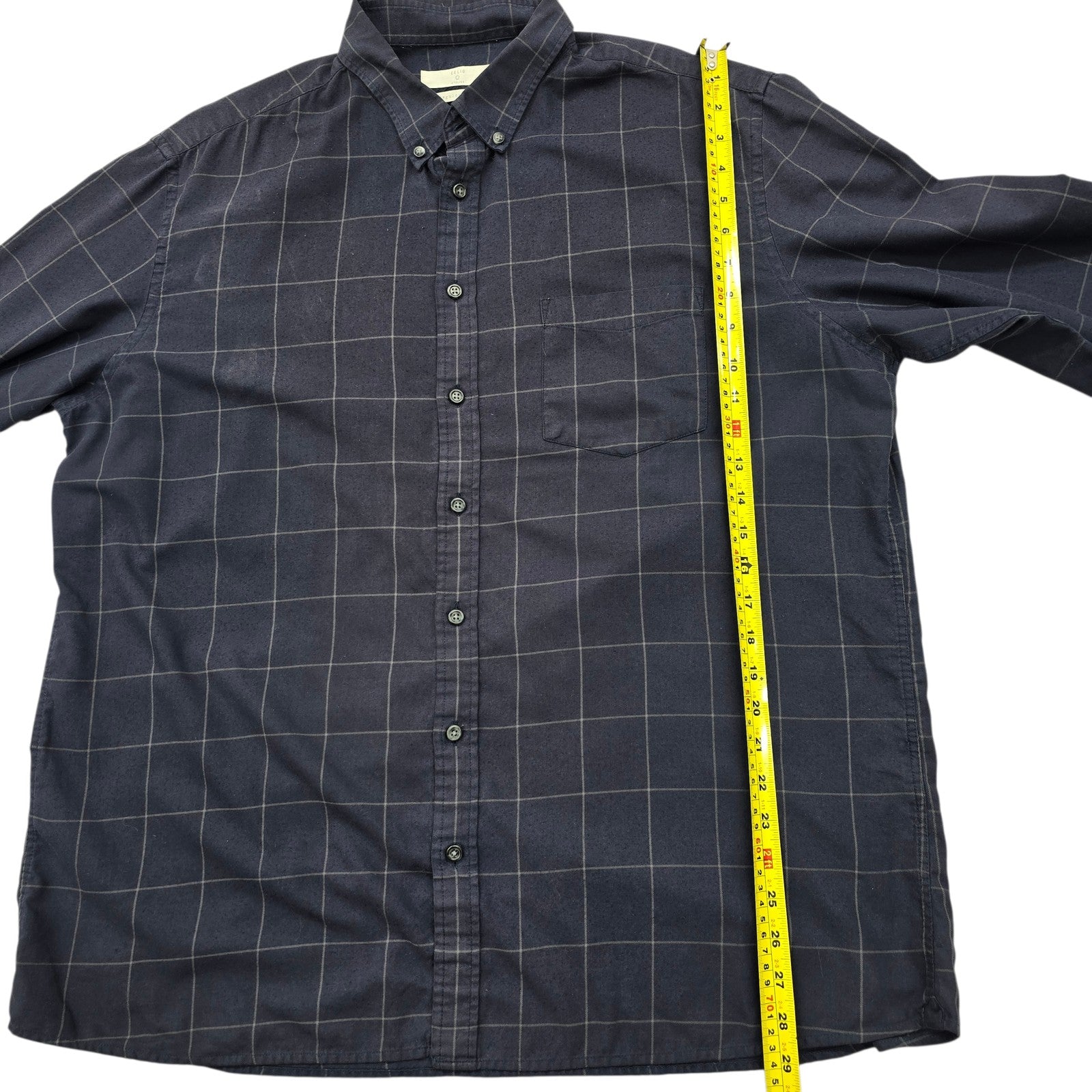 Celio Men Navy Shirt size 2XL product image 7