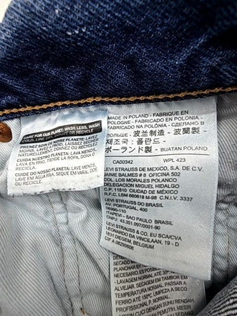 Levi's 501 Original Fit Men's Dark Blue Denim Jeans W31 L30