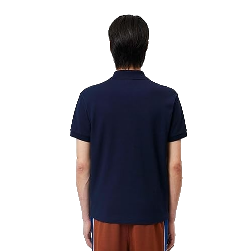 Lacoste Navy Blue Polo Shirt Men'S Size Xl Cotton Short Sleeve Casual