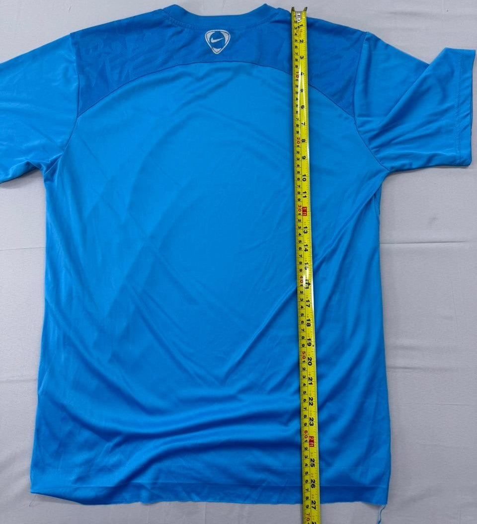 Nike Men's Blue Athletic T-Shirt Size M Loose Fit Crewneck