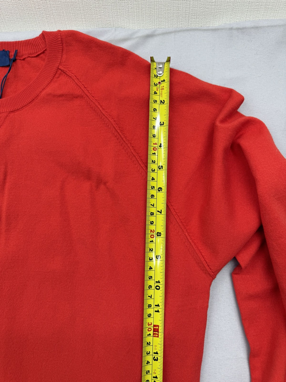Trussardi Jeans Men's Red Cotton Pullover Sweater XXL Italy Raglan
