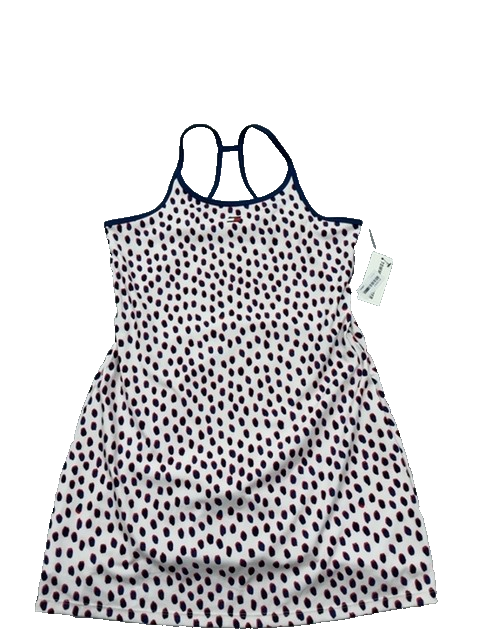 Tommy Hilfiger Women's White Polka Dot Mini Sport Dress M Sleeveless