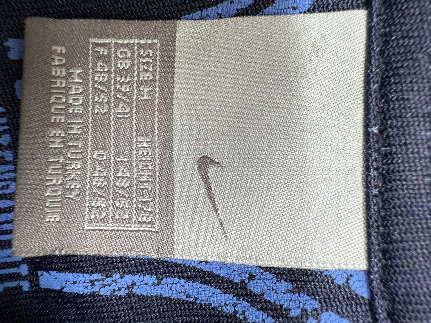 Nike Calle Ontario Navy Polo Shirt Men's M Short Sleeve Button Closure