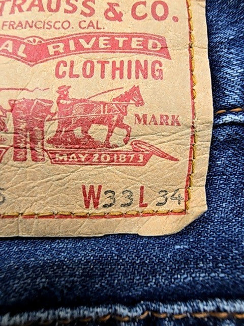 Levi's 501 Men's Blue Straight Jeans W33 L34 Vintage