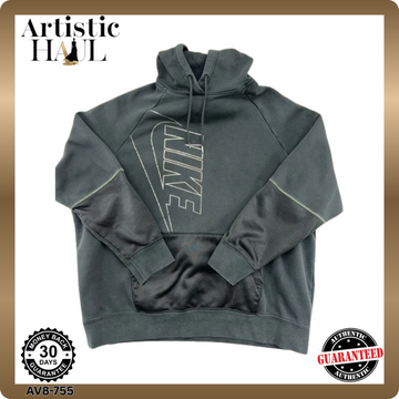 Nike Pullover Fleece Hoodie Grey M Unisex Adult Cotton/Poly