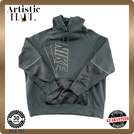 Nike Unisex Gray Hoodie – Size M, Pullover, Cotton