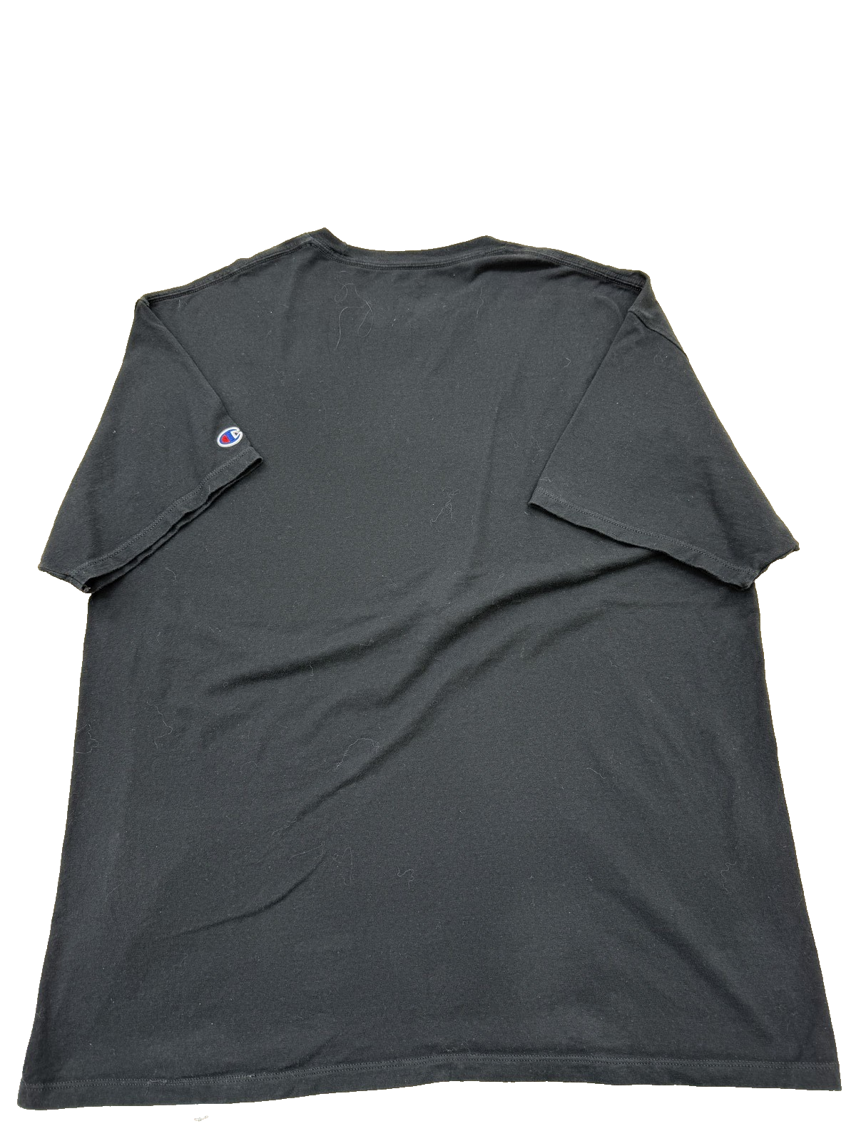Champion Men's Black Short Sleeve Crewneck T-Shirt XL Cotton