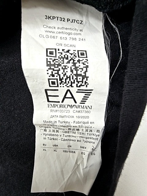EA7 Men Black T-Shirt size XL product image 4
