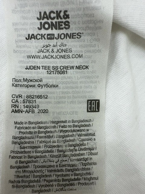 Jack & Jones Men White T-Shirt size L product image 5