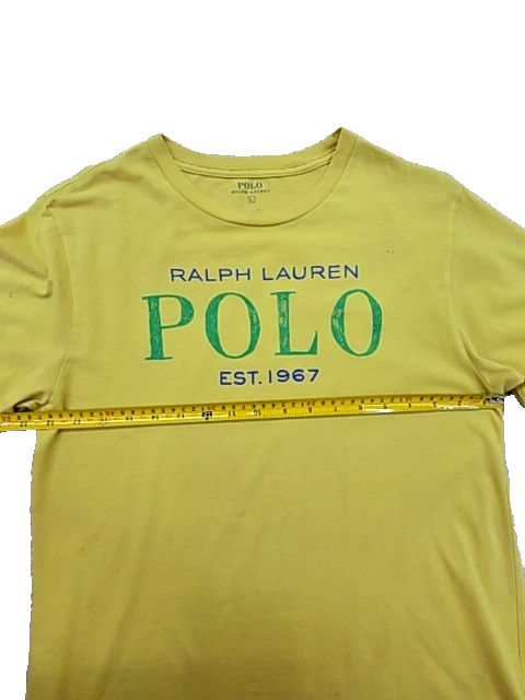 Polo Ralph Lauren Yellow L Men's Short Sleeve T-Shirt