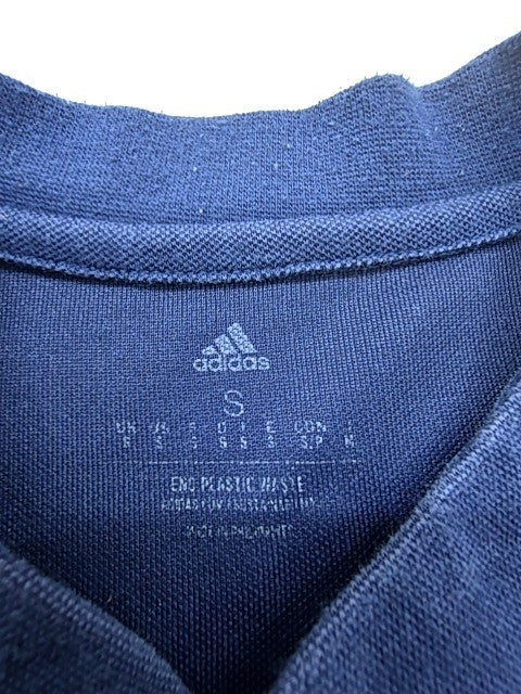 Adidas Men's Navy S Polo Shirt Short Sleeve Recycled Sports Logo