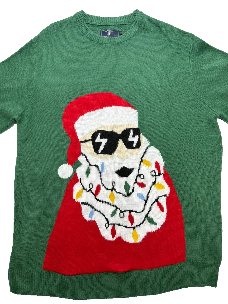Original Mo Casual Wear It As Long As Possible Sweater Sta Claus Green Color