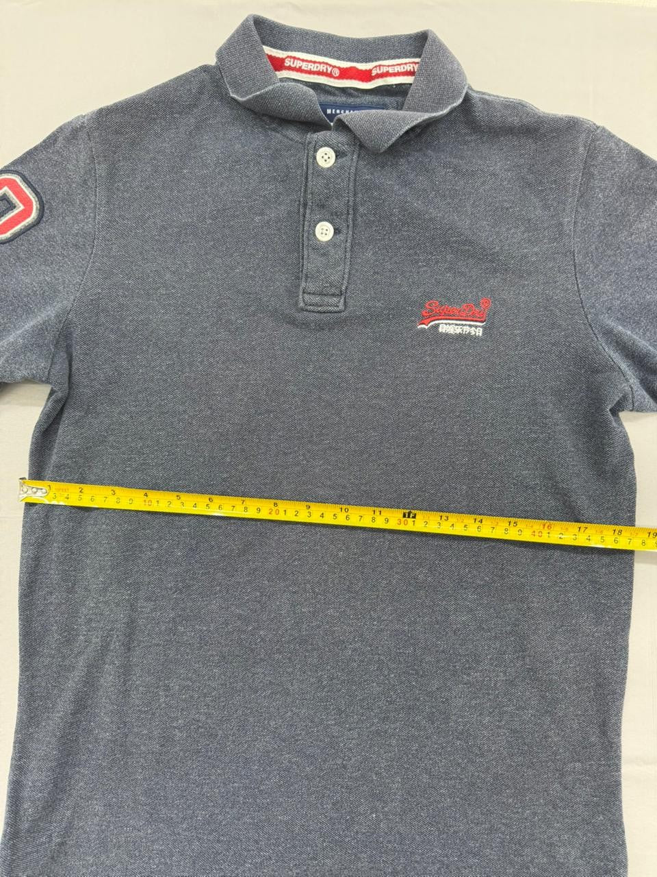 Superdry Men's Navy Short Sleeve Polo Shirt Size M M1100094A
