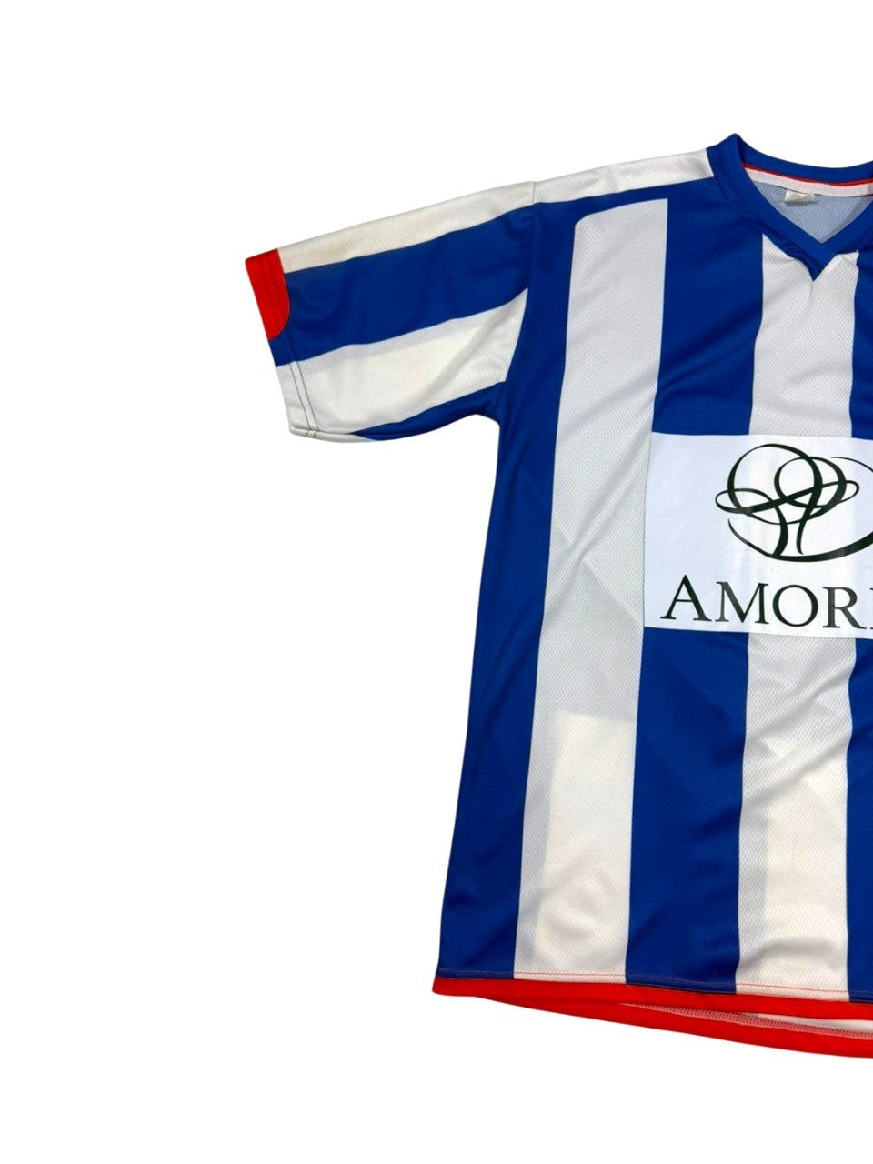 FC Porto Men's Soccer Jersey Blue White Striped Short Sleeve Football Shirt Size