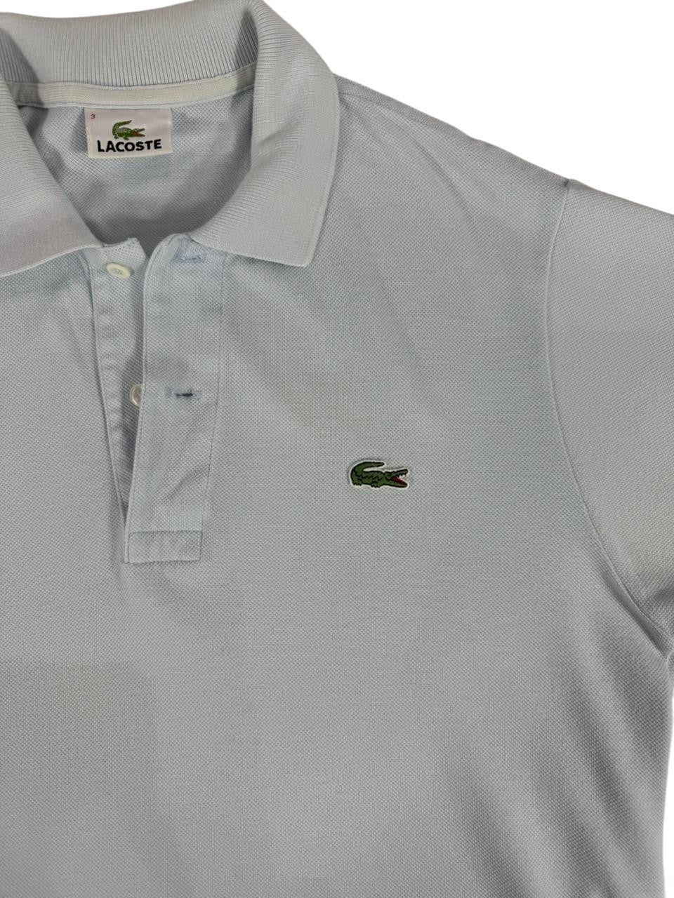 Lacoste Men's Classic Polo Shirt Light Blue Short Sleeve Size 3 Small Crocodile