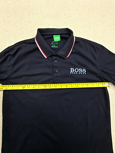 Hugo Boss Black Polo Shirt Men's M Short Sleeve Cotton Regular Fit