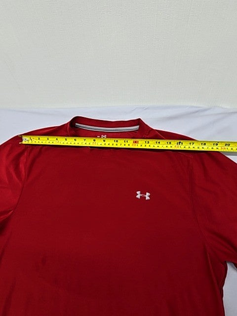 Under Armour Men's Red Short Sleeve T-Shirt Size LG Crewneck