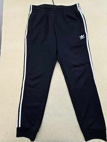 Adidas Unisex Black 3-Stripes Track Pants Size L