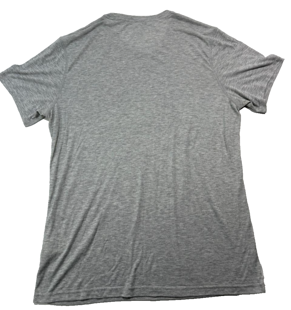 Grey Reebok Graphic Series Men's T-Shirt Made With Sweat-Wicking Fabric - Size M