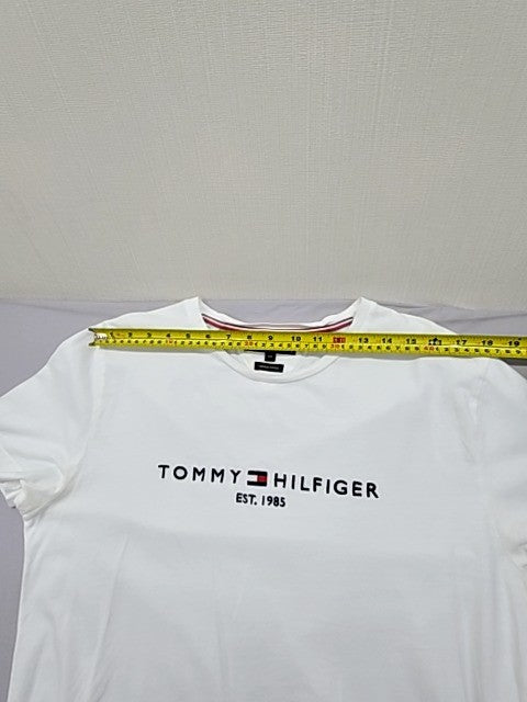 Tommy Hilfiger Men White T-Shirt size XL product image 6
