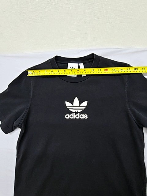 Adidas Originals Men's Black Trefoil T-Shirt Size S Cotton Crew Neck