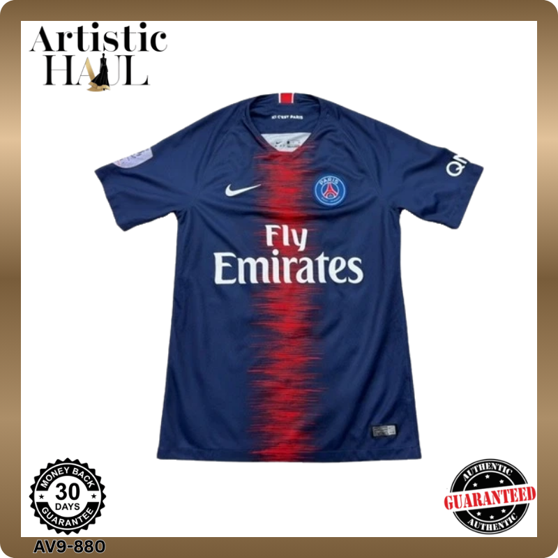 Nike Men's S Navy Striped Dri-FIT Jersey Slim Fit 2017