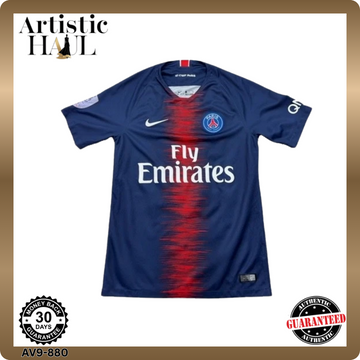Nike Men's S Navy Striped Dri-FIT Jersey Slim Fit 2017