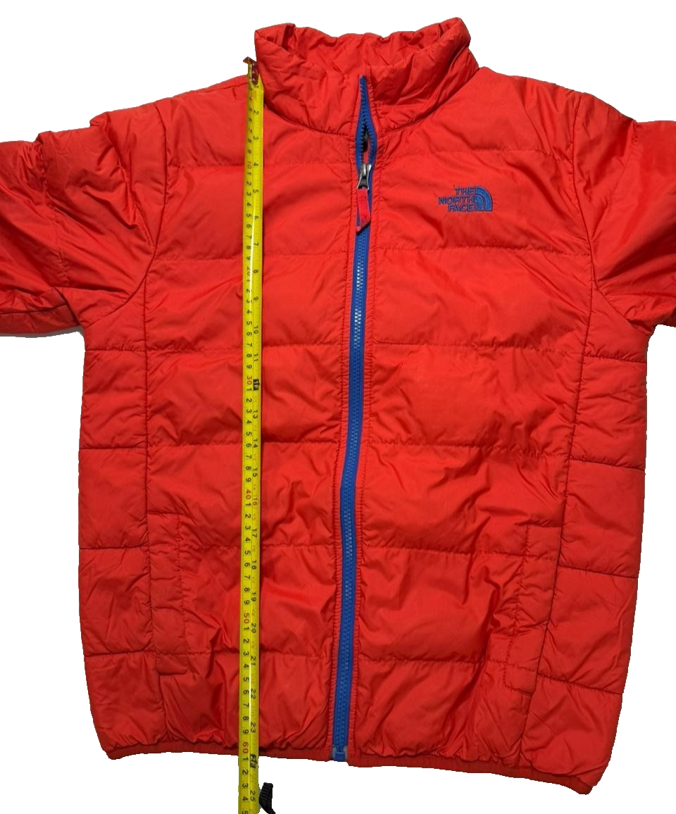 The North Face Boys' 550 Andes Goose Down Winter Jacket In Orange - Size L