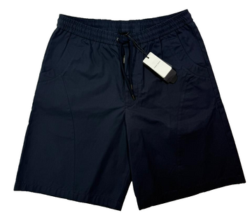 Bnwt Armani Men'S Navy Blue Shorts With A Drawstring - Size 50