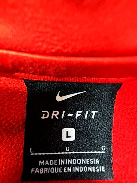 Nike Men's L Red Sideline Dri-FIT Quarter-Zip Jacket