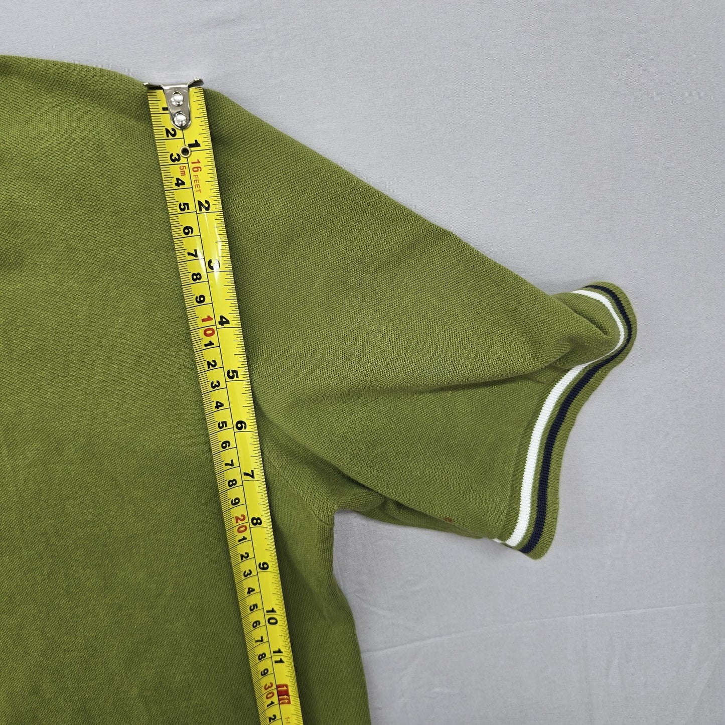 Kappa Men's Green Short Sleeve Polo Shirt Size M 100% Cotton