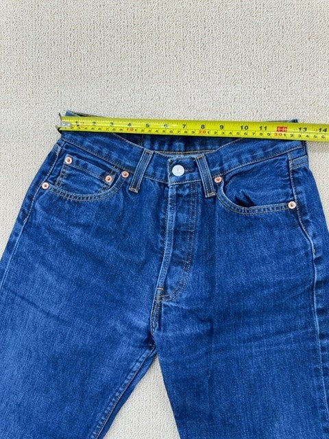 Levi's 501 Men's Indigo Blue Jeans W29 L34 Straight Fit Vintage