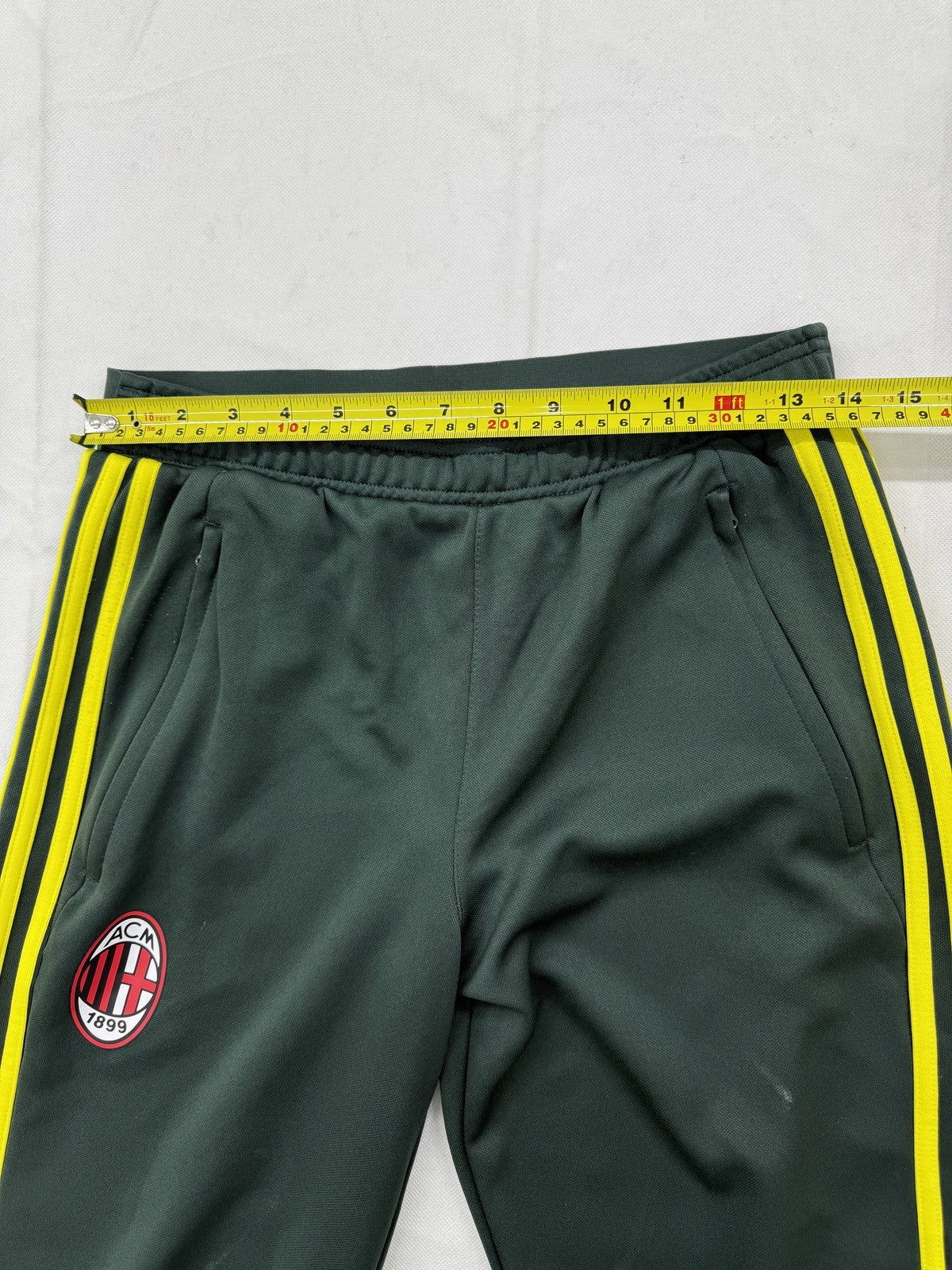 Adidas AC Milan Green Track Pants Men's S Climalite Tapered NWT