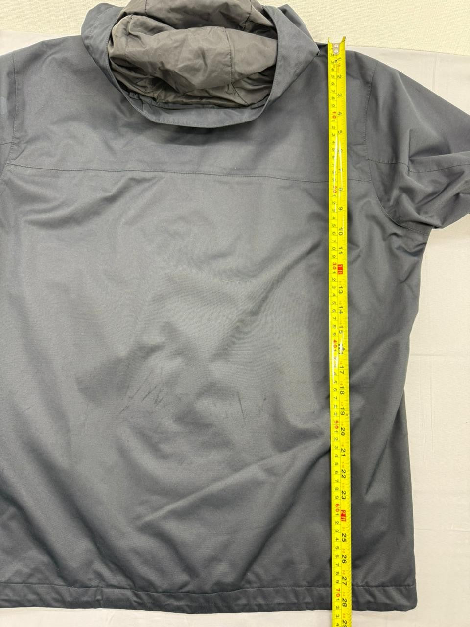 Columbia Men's Gray Hooded Waterproof Rain Jacket Size M