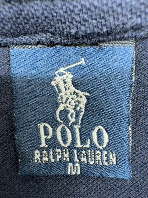 Polo Ralph Lauren Navy Polo Shirt Men M Short Sleeve Cotton