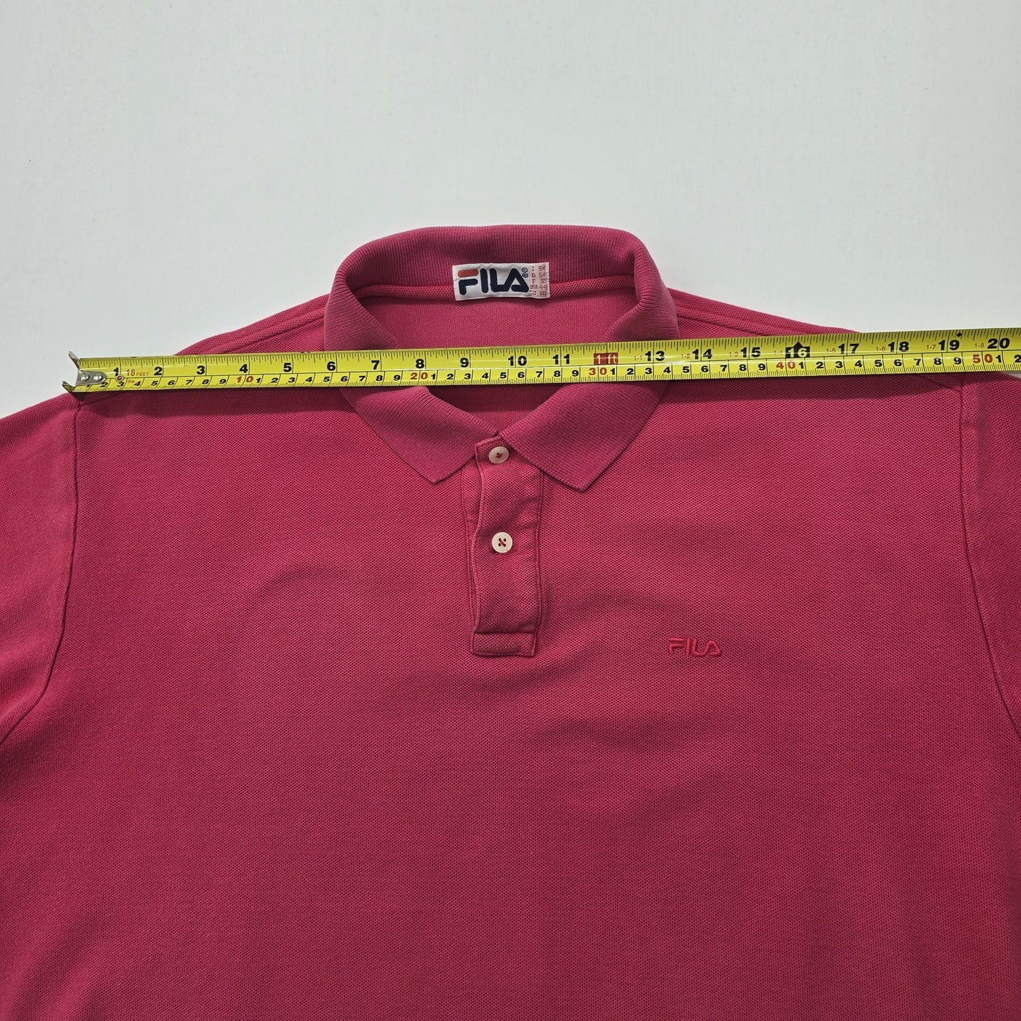 Fila Men Raspberry Polo Shirt Big & Tall Size 2XL Regular Fit Logo