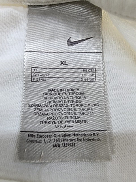 Nike Men's XL White Short Sleeve Crew T-Shirt Regular