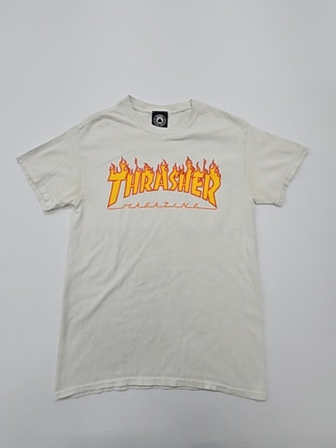 Thrasher Men White T-Shirt size S product image 1