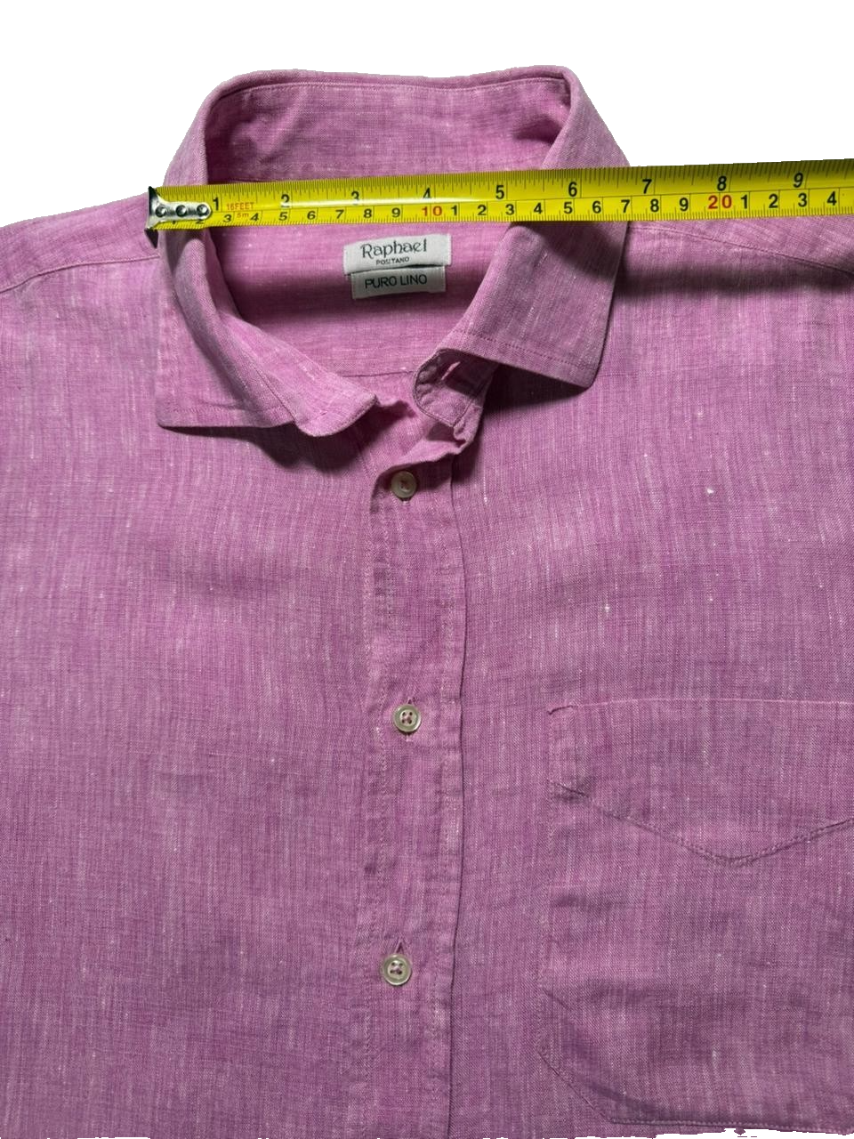 Raphael Positano Linen Button Men's Shirt | Size: M