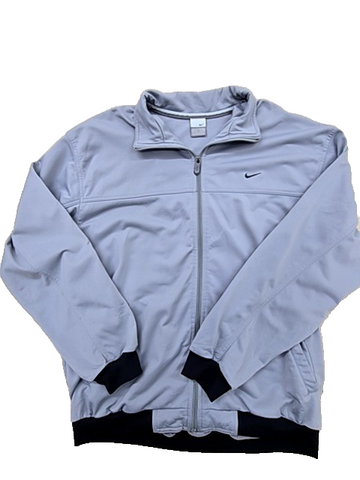 Nike Men's Gray Therma-FIT Full-Zip Performance Jacket L