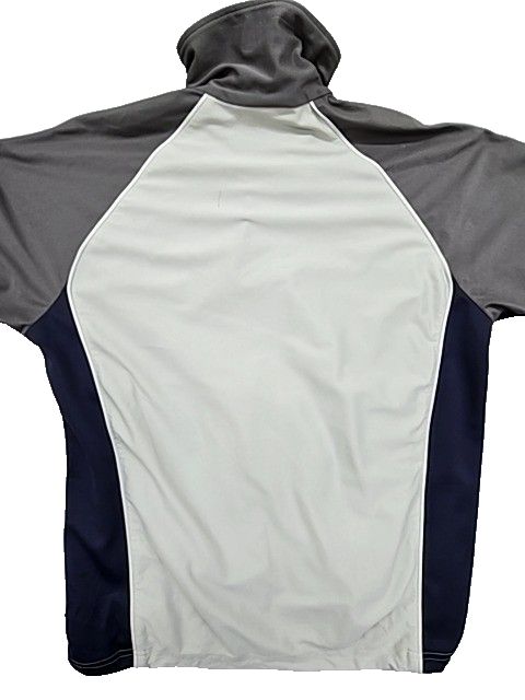 Diadora Men's Track Jacket Legacy L White Grey Navy Vintage