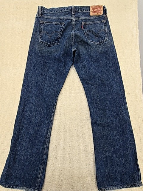 Levi's Men's Dark Wash 527 Slim Bootcut Jeans 34x34