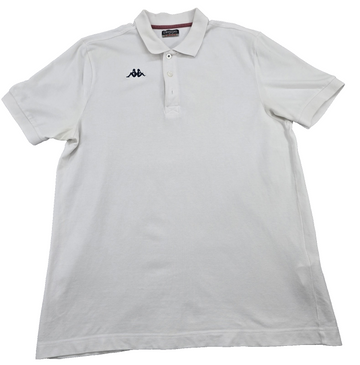 Kappa Men's White Polo Shirt Large Short Sleeve Cotton