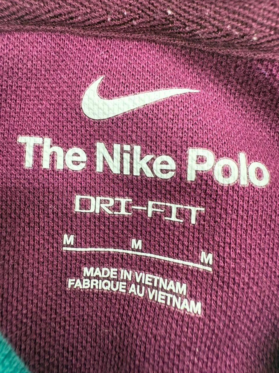 Nike Men's PSG Burgundy Dri-FIT Polo Size M