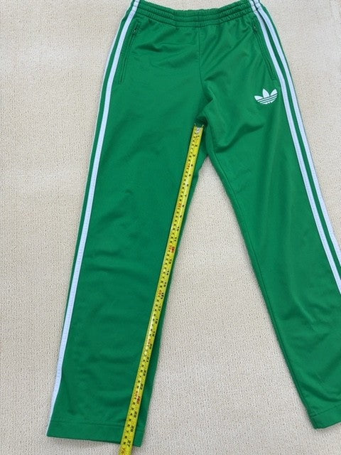 Adidas Originals Men's XS Collegiate Green Track Pants 3-Stripes