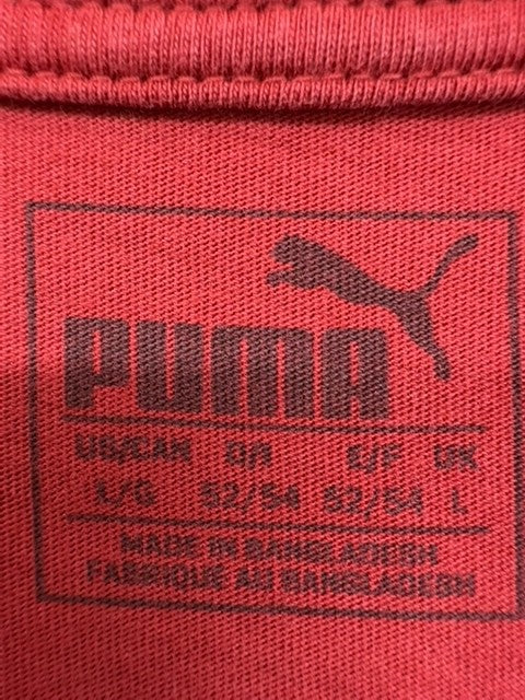 Puma Men's Red Short Sleeve Crew Neck T-Shirt Size L