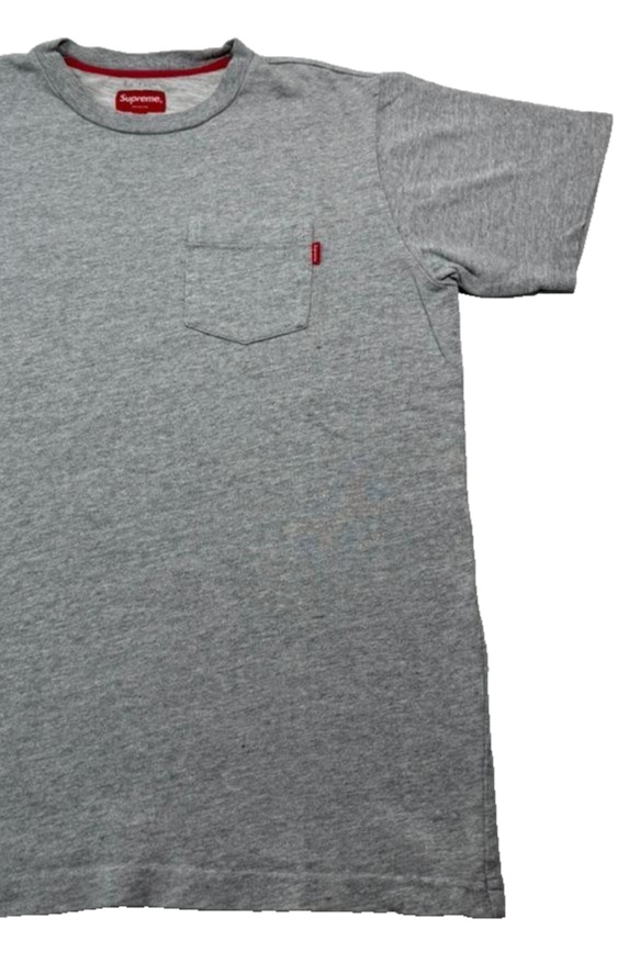Supreme 100% Cotton Men's T-Shirt, Gray, Size Small