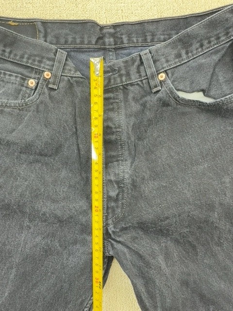 Levi's 501 Men's Black Denim Jeans 36x34 Original Fit Button Fly